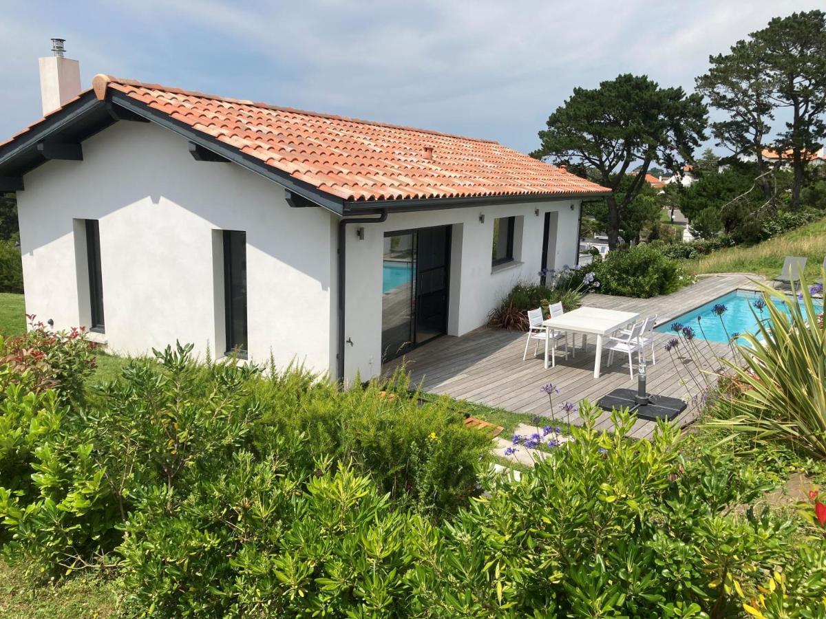 Villa Avec Piscine Privee, Vue Sur Mer Et Plage A Pied 800M Saint-Jean-de-Luz Exteriör bild